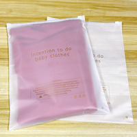 Sac en plastique écologique en EVA givré, sac en plastique personnalisé pour vêtements, fermeture éclair, emballage de t-shirt, dégradable