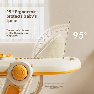 הליכון לתינוק לקטנטנים-עוזר הליכה רב תכליתי עם עיצוב אנטי-טיפ, מתאים ל 6-18 חודשים - Product Image 2