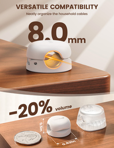 Lamicall STRK05 ODM - <span class=keywords><strong>Clips</strong></span> Multiusos para Cables, 6 Unidades, Organizador de Cables con Resorte, Soporte para Cables, Gestión de Cables para Escritorio, PC, Coche, Pared, Mesa - Product Image 4