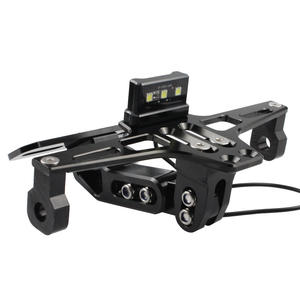 Support de <span class=keywords><strong>plaque</strong></span> d'immatriculation arrière modifié pour <span class=keywords><strong>moto</strong></span> avec éclairage LED rétractable - Product Image 5