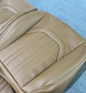 ปลอกหุ้มเบาะรถสีแดงแบบกำหนดเองสำหรับมาเซราติ MS14 ทำจากหนัง Nappa - Product Image 3