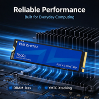 ZHITAI Ti600S M.2 2280 PCIe4.0 NVMe2.0 SSD YMTC Xtacking 4.0 QLC Internal Solid State Drive 512GB 1TB 2TB 4TB untuk Desktop Laptop