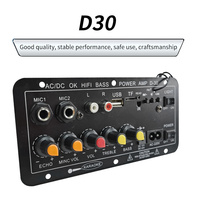 Modul Daya Subwoofer penerima Bluetooth, penguat logam Mini dapat diisi ulang 12V 24V