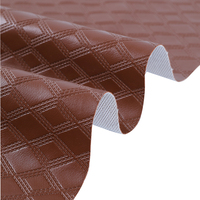 Cuir synthétique gaufré imperméable en PVC noir élastique pour sièges de voiture, chaises, canapés, sacs et meubles