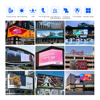 Écran LED d'extérieur RX à économie d'énergie 3D IP66, panneau mural vidéo personnalisé P10, grand écran publicitaire numérique pour centre commercial