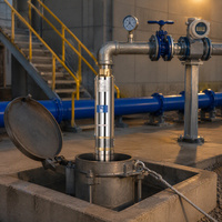 Pompe à eau submersible haute pression et haute pression de refoulement pour puits profonds, pour l'approvisionnement en eau industriel