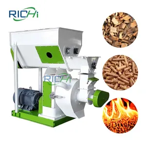 RICHI Produit industriel commercial Machine à bois Moulin à granulés de bois dur de pin à bioénergie complète