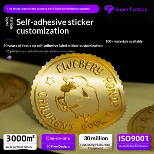Autocollant en relief concave-convexe, adhésif, logo transparent personnalisé, film léger, estampage à chaud, gaufrage, sceau, étiquette en forme <span class=keywords><strong>de</strong></span> sceau - Product Image 3