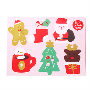 Cartes en papier pour sucettes de Noël, fournitures d'emballage pour bonbons et chocolats, décorations de Noël (arbre/Père Noël/collant de Noël/homme en pain d'épices), fournitures pour fêtes de Noël - Product Image 5