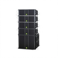 Système de sonorisation en ligne étanche en bois BA206 avec doubles haut-parleurs de 6, 8 et 10 pouces pour scène, mariages et événements en extérieur