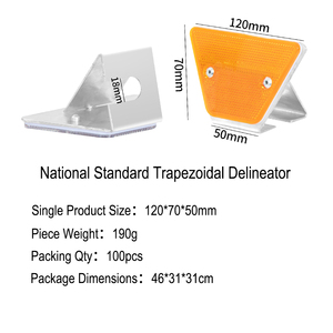 Delimitadores Reflectantes para Carreteras, Reflectores de Barandas de Seguridad para Autopistas y Marcadores Viales de Alta Seguridad - Product Image 2