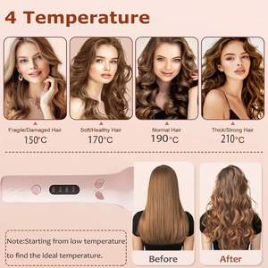 Rizador de Pelo Eléctrico Automático Intercambiable 2025 de Gran Venta con Pantalla LCD y Tecnología de Iones Negativos - Product Image 3