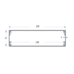 Caja de Conexiones Electrónicas de Aluminio Extruido, Tipo Dividido, para Fuente de Alimentación y Batería - Product Image 6
