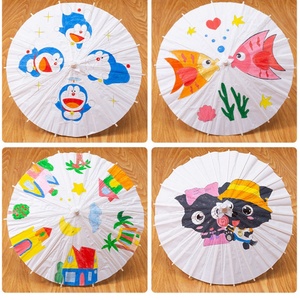 Paraguas de Papel en Blanco, Diseño Clásico, Manualidades DIY, Dibujo Creativo, Juego de Rompecabezas de Graffiti para Niños, Tema de Cartón, Todas las Edades - Product Image 4