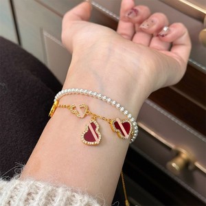 Pulsera de Moda de Temporada con <span class=keywords><strong>Cuentas</strong></span> de Ágata, Ojo de Tigre y Calabaza de la Suerte <span class=keywords><strong>para</strong></span> Mujer, Uso Diario, Apilable, Regalo, Accesorio de Muñeca Femenino - Product Image 3