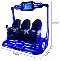 Nouveau 3 sièges multi-joueurs cinéma réalité virtuelle Vr théâtre jeu Machine 12d VR simulateur à vendre