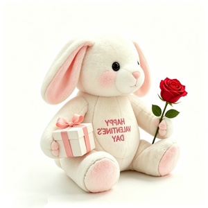 Peluche de Conejo Personalizado, Peluche de Conejo con Orejas Caídas, Peluche de Conejo Suave, Adorable Peluche de Conejo - Product Image 4