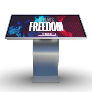 43 Inch K Shape Windows WIFI 4K Stand PC Touch Screen <b>All</b> <b>in</b> <b>One</b> PC Interactive Digital Signage Kiosk - Product Image 1