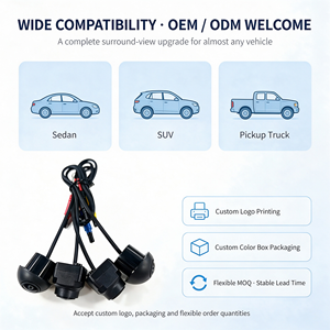 Ensemble de caméras de vision panoramique pour voiture ZYKD 360°, étanche IP67, 1080P analogique AHD, avec WiFi 4G et stockage DVR, panoramique 720° - Product Image 5