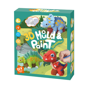 New Product Diy Plaster <strong>Painting</strong> Toys Creative 3D <strong>Dinosaur</strong> Plaster Molds Drawing Games for Children - Product Image 1