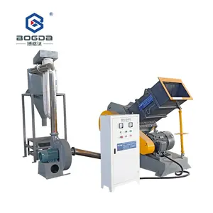Máquina horizontal multifuncional do triturador do perfil da porta do PVC WPC do desperdício BOGDA para reciclar com isolamento sadio
