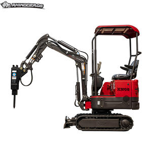 Rhinoceros XN08 Xiniu 1 Ton Mini Crawler Farm Digger Excavadora de orugas de goma para el hogar Nuevo - Product Image 2