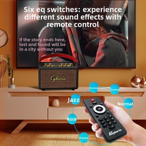 Altavoz Karaoke Inalámbrico Retro Portátil para el Hogar y Exteriores con Micrófono, <span class=keywords><strong>Radio</strong></span> FM, Multifunción, Caja de Sonido de Regalo - Product Image 6