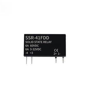 Relés de Estado Sólido SSR, Módulo de Relé Delgado de CC a CC, 3-32 VCC, 6 A, Mini Relé SSR-41FDD, Montaje en PCB, Sin Contacto, Alta Calidad - Product Image 1