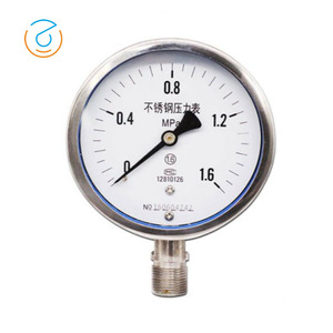 Manomètre sismique haute précision en acier inoxydable rempli d'huile - Product Image 6