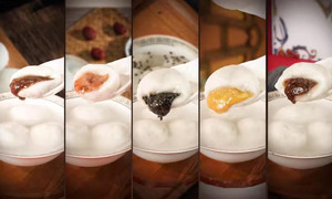 다키아오다오 초콜릿 맛 초콜릿 충전 쌀 접착제 공 초롱 축제를위한 달콤한 만두 - Product Image 6