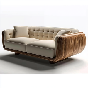 Confort Sala de estar Sofás Muebles Lujo Moderno Tela Sal Muebles Conjunto Nuevo Diseño Botón Conjuntos de sofás seccionales para <span class=keywords><strong>la</strong></span> venta - Product Image 2