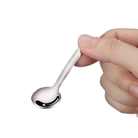 Mini Cuchara de Acero Inoxidable 304, Apta para Lavavajillas, para Cocina, Sal, Café, Regalo, Vajilla