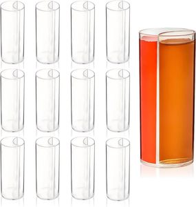 Vasos de chupito acrílicos transparentes tipo tubo de ensayo con divisiones, de plástico de grado alimenticio, 1oz 0.5oz, para Jager Bomb y chasers, reutilizables para fiestas - Product Image 1