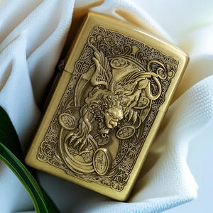 Briquet à kérosène portable créatif <span class=keywords><strong>LOL</strong></span> en métal, anti-vent, avec personnage gaufré Alliance Héroïque, cadeau original pour cigares et cigarettes - Product Image 5