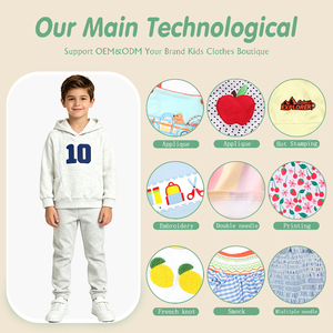 Conjunto de Sudadera con Capucha para Niños, Número 10, 2 Piezas, Traje Deportivo de Manga Larga para la Escuela y el Juego Diario - Product Image 3