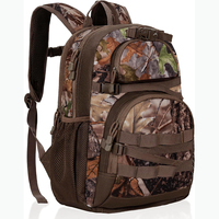 Sac à dos de chasse camouflage avec boussole pour activités de plein air, gilet de chasse avec housse de pluie, sac à dos de chasse pour la journée