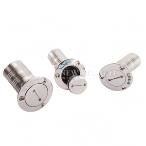 Accessoire de quai en acier inoxydable 316 pour remplissage de tuyau de pont marin, idéal pour yachts, navires et réservoirs de carburant - Product Image 1