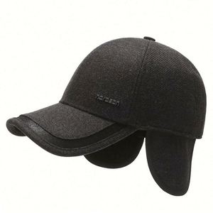 Casquette de baseball chaude d'automne et d'hiver avec protection pour les oreilles, en velours épais, à la mode, avec cache-oreilles, pour hommes d'âge moyen et personnes âgées, pour l'extérieur - Product Image 5