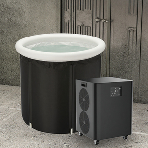 Enfriador de agua ICEMEND todo en uno de 1HP con barril de baño de hielo plegable inflable, cápsula de inmersión fría para una recuperación muscular efectiva - Product Image 1