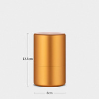 Boîte à pilules en aluminium, conteneur portable pour vitamines et suppléments, pots à pilules vides avec couvercles