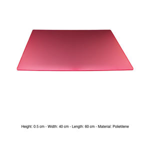 Planche à découper en polyéthylène rouge 60 × 40 × 0,5 h cm, souple, flexible, durable - Product Image 3