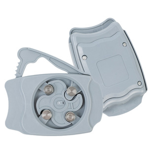 Abrelatas giratorio portátil de plástico ABS gris y acero inoxidable para Coca Cola y otras latas - Product Image 2