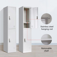 Fabrication d'un casier métallique à 2 portes avec serrure à clé pour salle de sport ou vestiaire des travailleurs