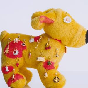 महिलाओं की diy 18k सोने का रंग रंगीन दैनिक पशु श्रृंखला पेलेंट हार तांबे के इलेक्ट्रोप्लेटेड प्रतिधारण फैशन एक्सेसरी - Product Image 2