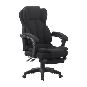 Hochlehniger Bürostuhl mit Verstellbarer Fußstütze Höhenverstellbarer Drehbarer Chefsessel für Home Office und Nickerchen - Product Image 2