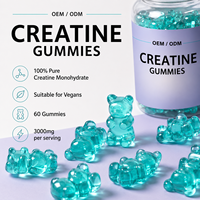 OEM Private Label Créatine Monohydrate Gummies 5000mg Par Portion Supplément Nutrition Sportive pour la Force et la Performance