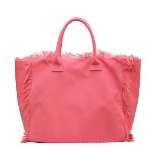 2025 usine en gros <span class=keywords><strong>pas</strong></span> <span class=keywords><strong>cher</strong></span> été grand sac fourre-tout en toile vacances bord de mer, nouveau design dame <span class=keywords><strong>voyage</strong></span> en plein air toile sacs à main épaule - Product Image 5