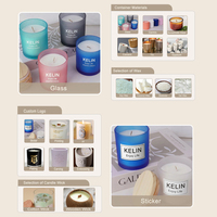 Boîte cadeau en cire avec logo personnalisé, bougies parfumées ODM pour boutique de souvenirs, hôtel, fabricant direct
