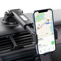 Support de téléphone portable universel pour voiture, fixation ventouse 360°, support de téléphone pour tableau de bord, support de téléphone pour pare-brise