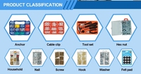 PANPAL – Lot de 218 chevilles d'expansion en plastique multi-tailles pour l'installation domestique et les projets de décoration intérieure
